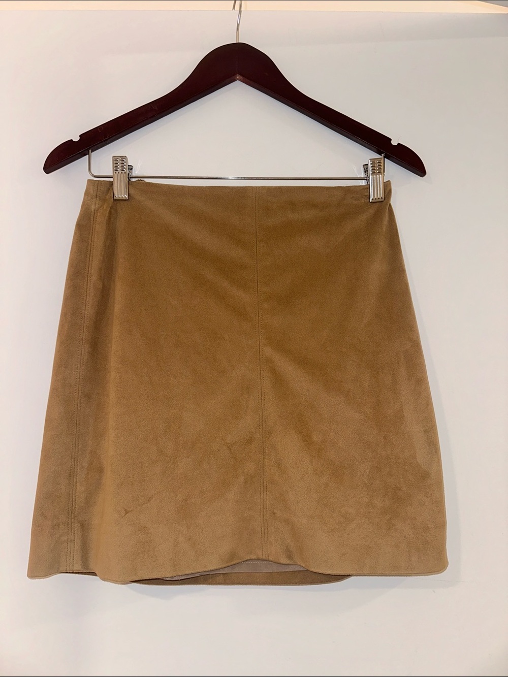 J. Crew Tan Suede Mini Skirt